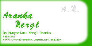 aranka mergl business card